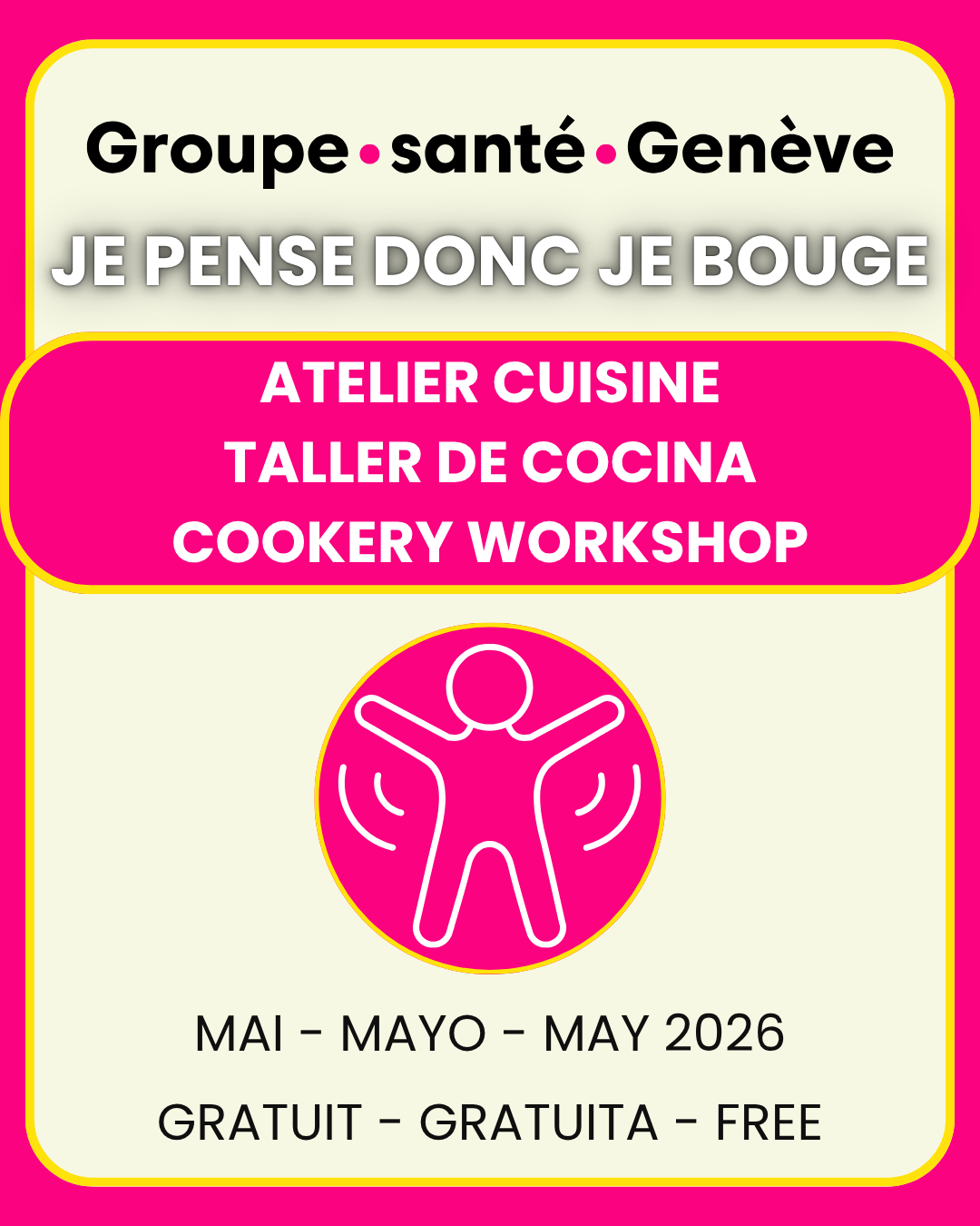 Je pense donc je bouge – Atelier cuisine