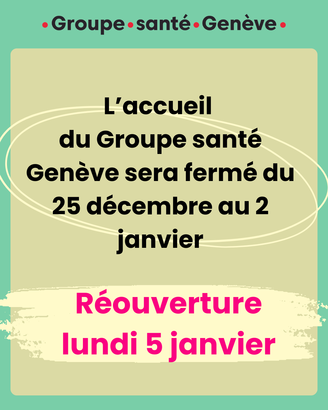 Fermeture de fin d&rsquo;année