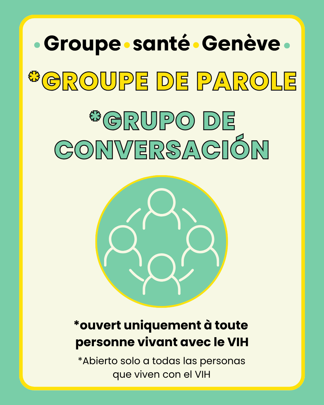 Groupe de parole * Santé et VIH