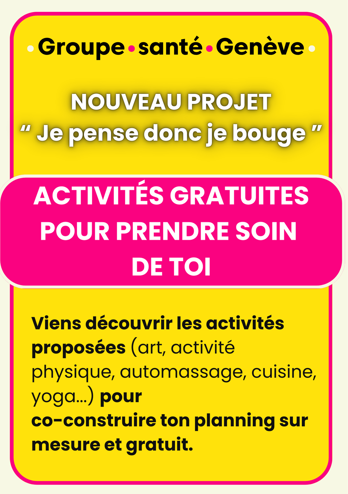 « Je pense donc je bouge »